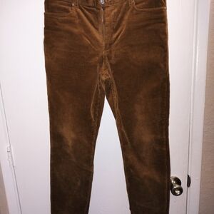 H&M Pants Men's 30x30 Brown Slim Corduroy